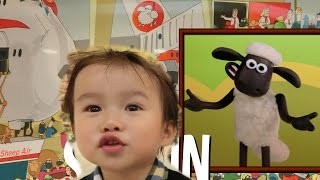 Shaun The Sheep　ひつじのショーン　限定ショップ　吉祥寺パルコ Parco　ショップ内探検！隠れショーン見つけた♪　グッズもいっぱい(*^ ^*)　ゆうとん 2歳