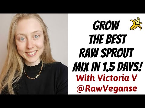 The Best Raw Vegan Sprout Mix with Victoria @Rawveganse