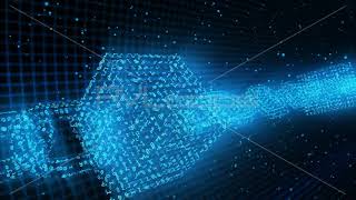 Blockchain Network Security Concept Crypto Binary Particle Closeup - IncrediVFX - AVloops