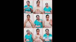 Learn basic words in English ISL