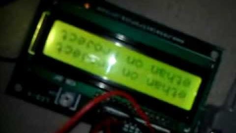 scrolling display using 8051