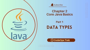 Chapter 2: Core Java | Part 1 - Data Types