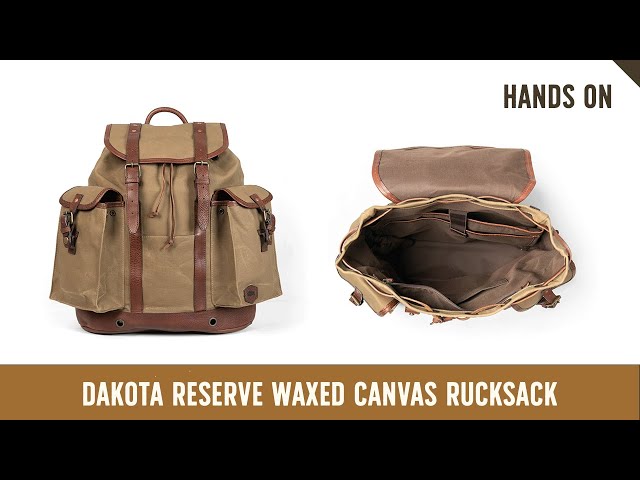 Dakota Reserve Waxed Canvas Rucksack | Field Khaki