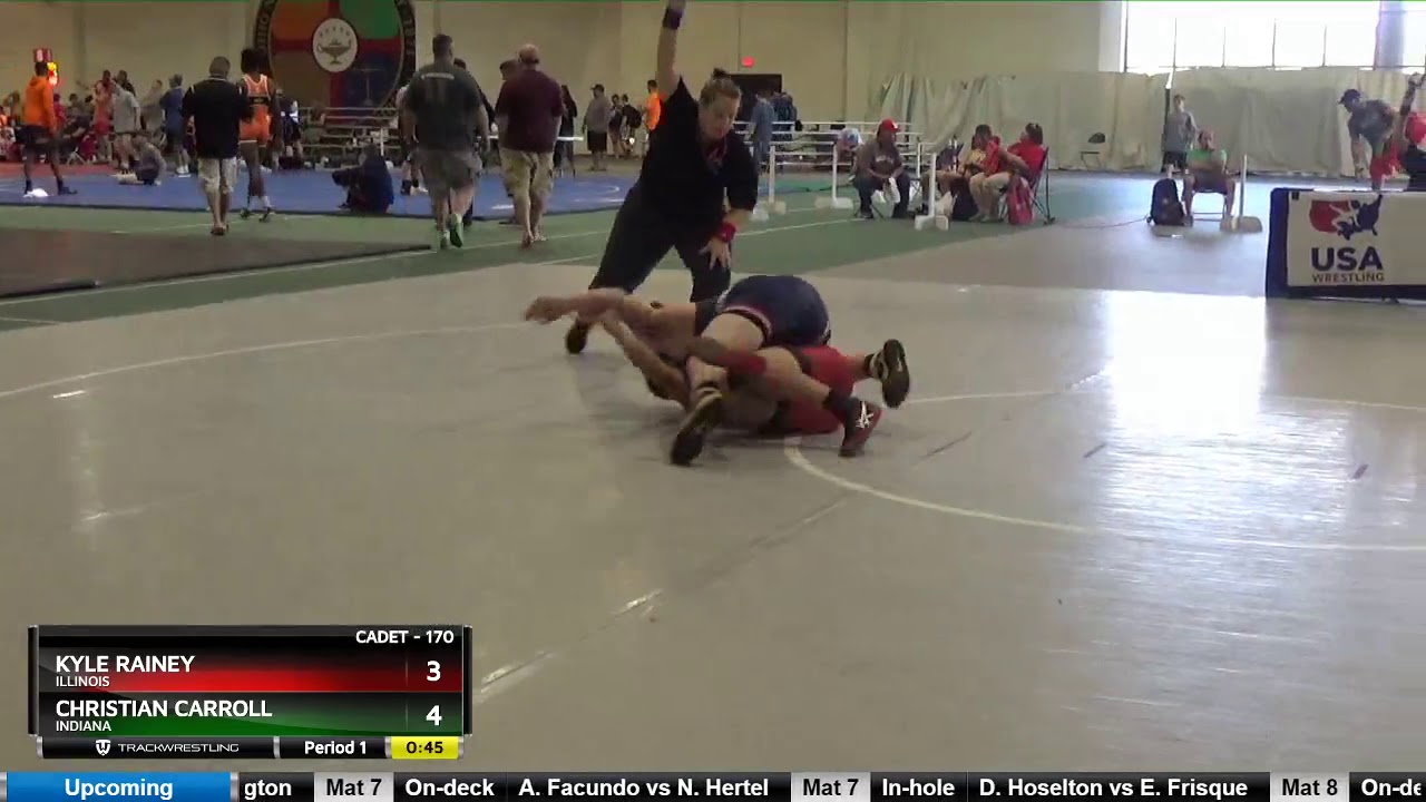 Cadet 170 Kyle Rainey Illinois Vs Christian Carroll Indiana - YouTube