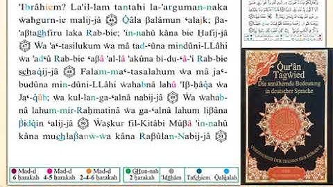 ختمة من مصحف التجويد باللغة الألمانية الصفحة رقم 308