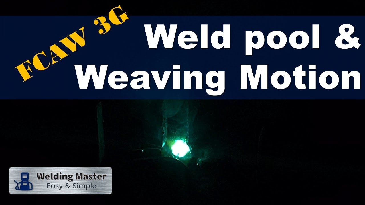 FCAW 3G Weld Pool and Weaving Motion Technique (쇳물 보며 위빙하는 방법) [sub