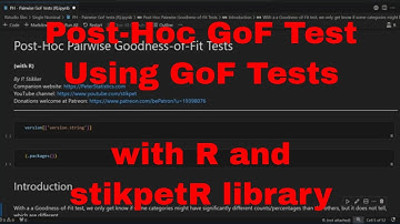 R - Post-Hoc Goodness-of-Fit: Pairwise GoF Tests with stikpetR