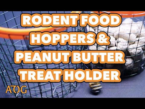 3D Printed Rodent Food Hoppers And Peanut Butter Feeder