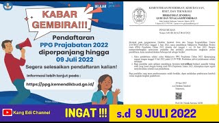 Pendaftaran PPG PRA JABATAN Diperpanjang ‼️
