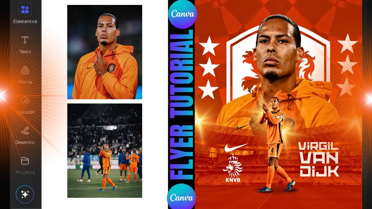 como criar um Flyer Esportivo de Futebol no Canva (Passo a Passo)