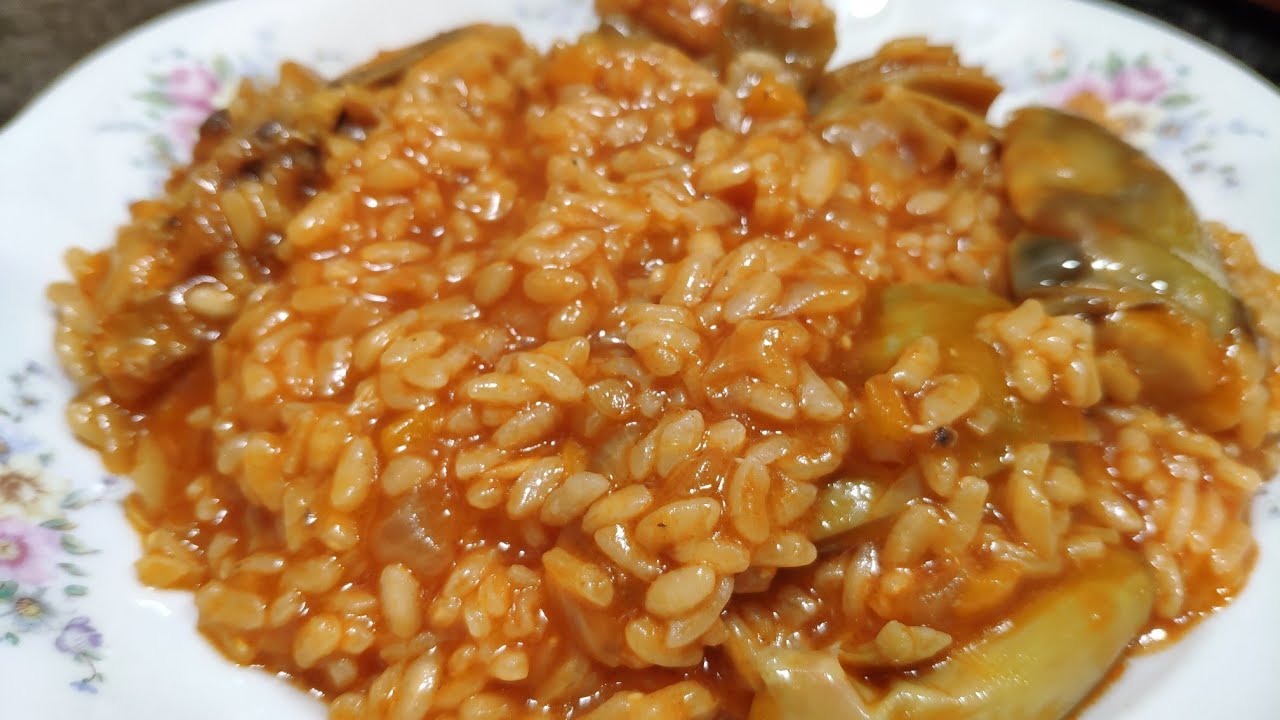 Arroz meloso con pollo y costilla 🥘 en olla GM H Air fried 🌿