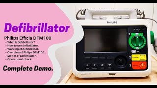 Philips DFM100 | How to use Defibrillator | Philips defibrillator demonstration | Operational check