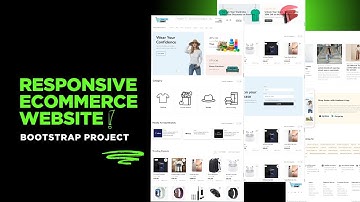 Responsive Ecommerce Website using HTML, CSS, JavaScript, and Bootstrap | Bootstrap Project | Part 1
