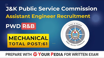 JKPSC AE PWD (R&B) Notification out | JKPSC Assistant Engineer written exam preparation YourPedia