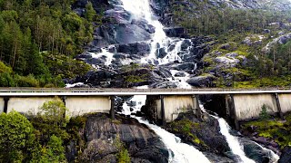Langfoss Norway 4K | Drone Waterfall🇳🇴