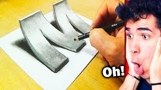 Como Desenhar em 3D No Papel screenshot 2