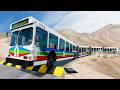 LONG BUS  Vs MASSIVE SPEED BUMPS - BeamNG.Drive