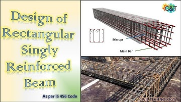 Design of Rectangular Singly Reinforced Beam | Design of Beam as per IS Code | Civil Technology