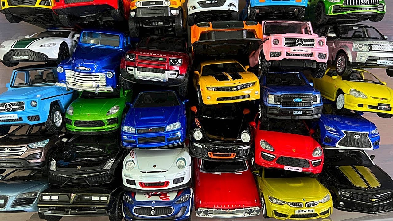 Box Full Of Mini EV, Supra, Jeep, DHL, Rolls Royce, Lexus LM300h, Bugatti, Police car