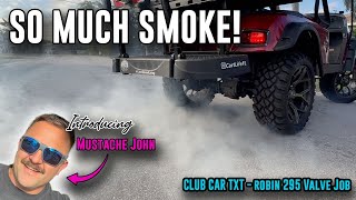 EP53 - Golf Cart Engine Smoke Fixed! Robin 295 Valve Replacement - EZGO TXT. Easy Engine Rebuild!