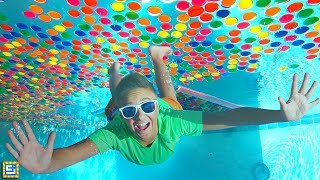 Giant Underwater Box Fort Super Wubble Bubble Adventure!!