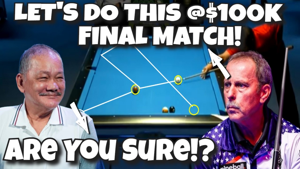 RIVALRY CLASH OF POOL MASTERS EFREN REYES VS EARL STRICKLAND $100K MONEY GAME IN HONG KONG