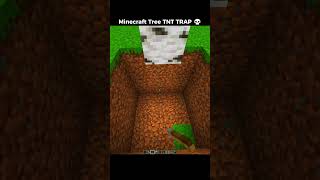 Minecraft Tree TNT Trap 💀☠️ #minecraft #shorts #memes