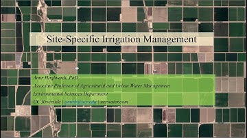 Site-specific irrigation management projects in CA low desert region
