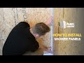 How to install shower panels  the panel company