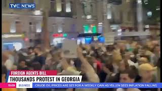 Thousands Protest In Georgia Over Foreign Agents Bill