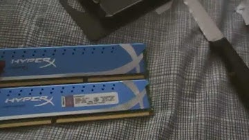 Kingston HyperX Memory 8gb 1600MHz UNBOXING.wmv