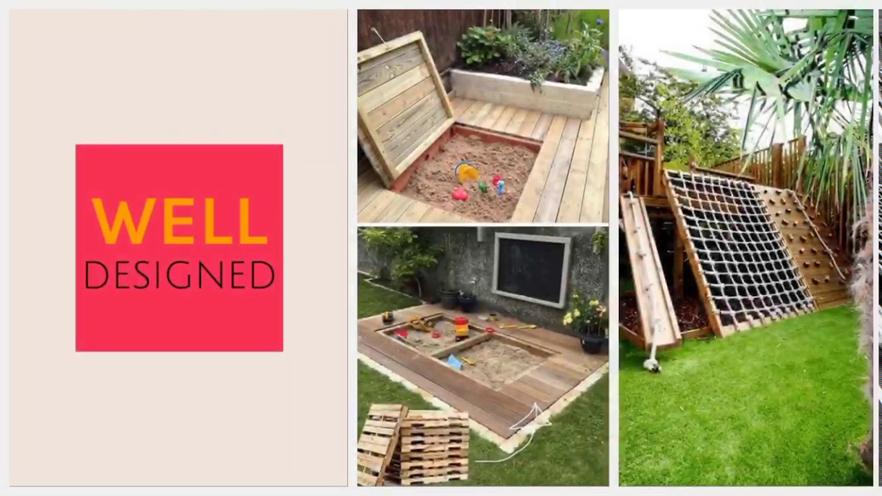 DIY Outdoor Kids Playground 2019 - Well Designed - YouTube