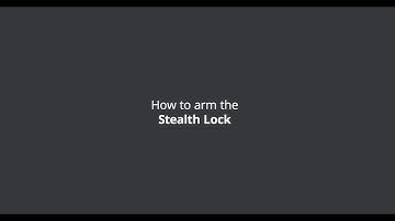 Electrified S2 & X2 | How to arm the Stealth Lock
