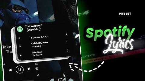 New Spotify Card lyrics Edit Preset Alight Motion l Instagram Trending Spotify Card Lyrics