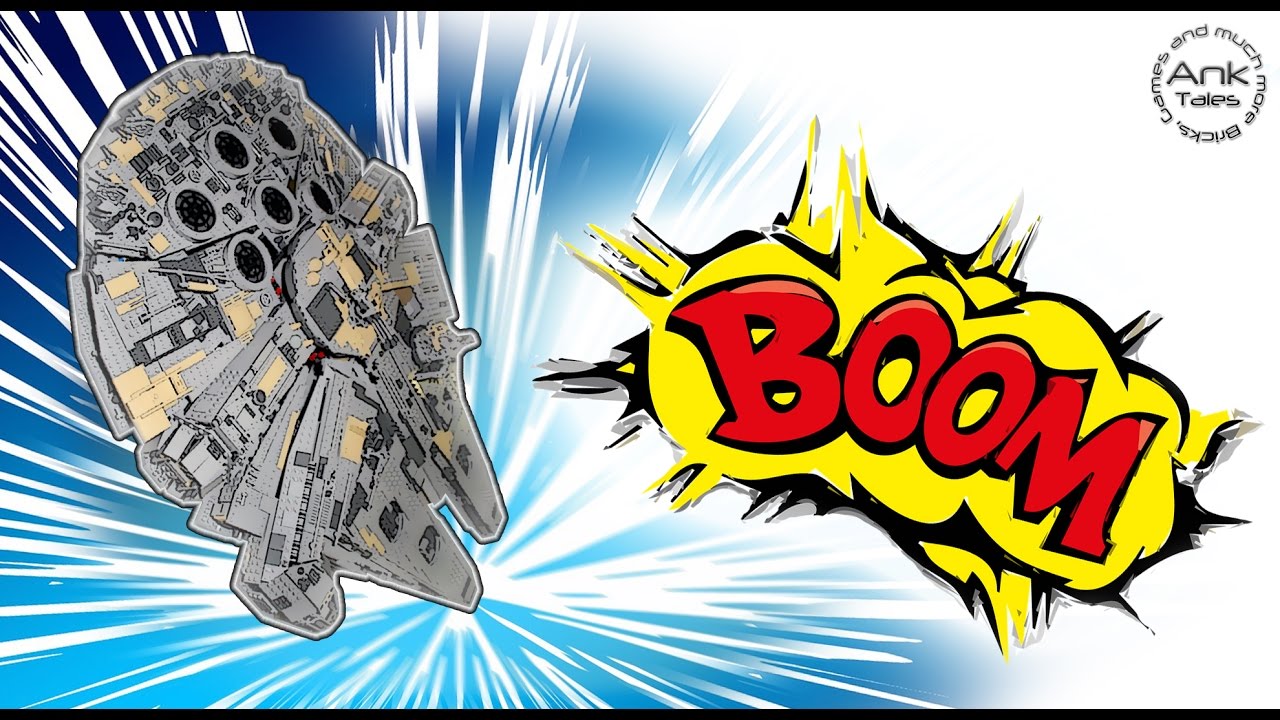 LEGO Star Wars Millennium Falcon MOC Slow Motion Destruction