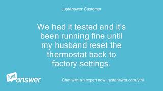 My carrier infinity thermostat shows the AC is off and won't