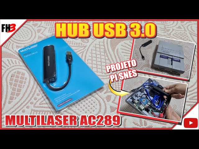 Hub Usb 3.0 4 Portas Super Speed AC289 Multilaser - Eletronica Santana