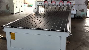 Jinan OMNI cnc machine/router 8 spindles