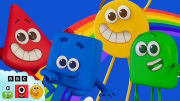 Red, Blue, Yellow and Green Characters! | Learn to read, count and learn colours | @Blocks-Universe
