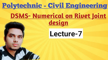 DSS(Lecture-7)- Numericals on Rivetted Joint Design @Ashwini Sharma