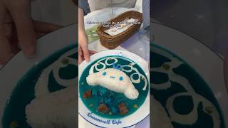 Everything I ate at the Cinnamoroll Cafe in Japan ☁️🩵✨