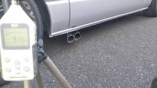 【WirusWin】トヨタ ハイエース・レジアスエース（ロングワイド・ガソリン車）用サイドマフラー