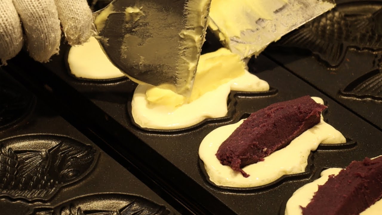 Taiyaki Cake Japanese Street Food Okinawa Japan YouTube