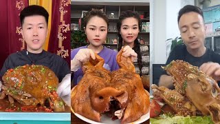 Chinese Food Mukbang Eating Show | Spiced Sheep's Head #110 (P454-456)