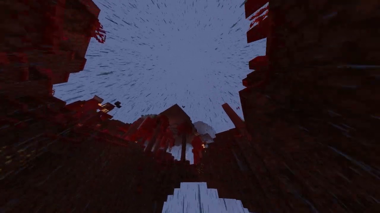bro what i just found rain in the nether (vanilla minecraft)
