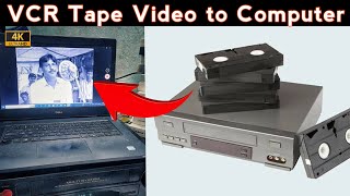 Playing 1980 VCR Tape Video in Laptop | Record VCR Cassate | भीसीआर टेप को वीडियो कन्वर्ट कैसे करे ?