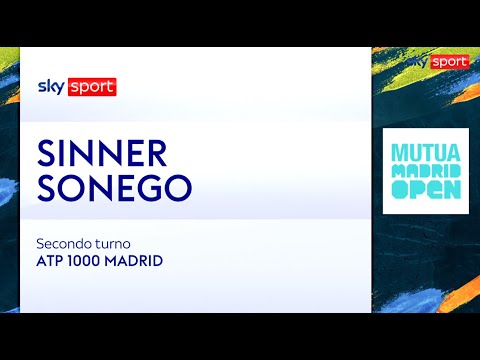ATP Madrid 1000, Sinner-Sonego 6-0, 6-3: gli highlights