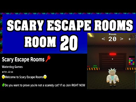 ROOM 20 SCARY ESCAPE ROOMS Roblox Walkthrough [Full Guide English] 🗝️