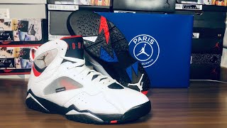 Air Jordan 7 PSG Unboxing and Review. Goat app purchase.