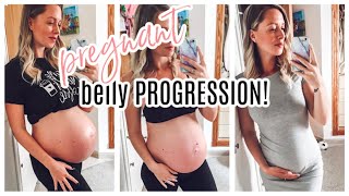 PREGNANT BELLY PROGRESSION WEEK 4-40! + 1 WEEK POSTPARTUM BELLY SHOT 2021 / Lii Borossy News